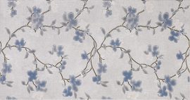 lillemustriga sinine hõbehall seinaplaat