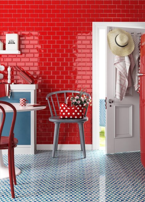 Seinaplaat Metrotiles Red punane metrooplaat