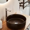 Kõrge segisti Go kroom ja valamu Circle Kaffe