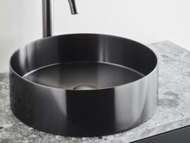 Valamu Circle Steel Black