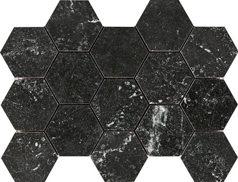Mosaiikplaat Canfranc Negro Hex