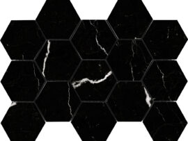 Mosaiikplaat Deva Nero Hex