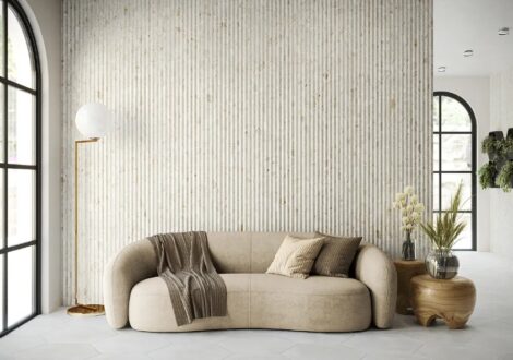 Seinaplaat Fluted Terrazo Beige - Image 2
