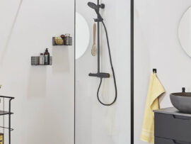 Dušisein Frost DV Black 70 x 200